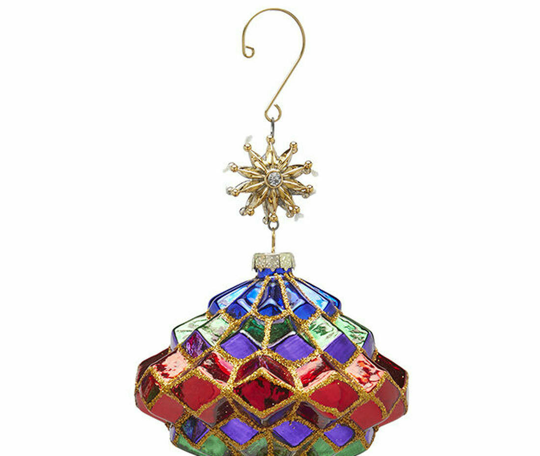 Ёлочное украшение, стекло, 15 см, EDG — фото 1