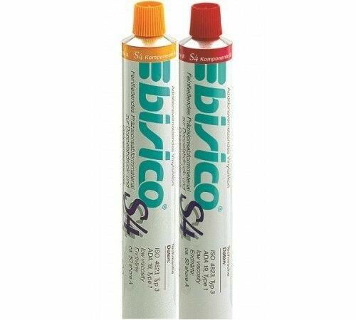 Bisico S4 коррегирующий материал в тубах для в полном протезировании, 153 ml - (100 гр A + 100 гр B)