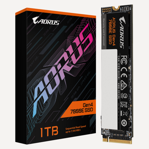 Изображение товара Накопитель SSD AORUS Gen4 7000E, 1 ТБ, M.2 2280 (AG470E1TB)