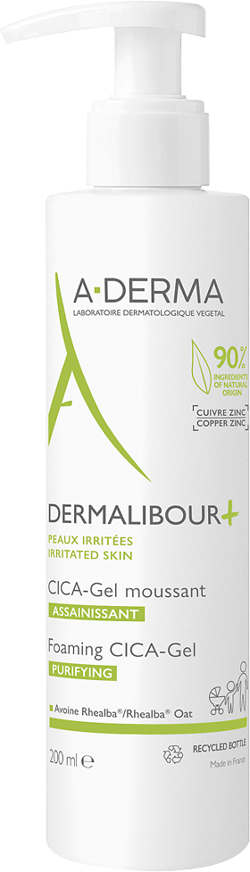 A-Derma Dermalibour+CICA Гель очищающий пенящийся 200 мл 1 шт