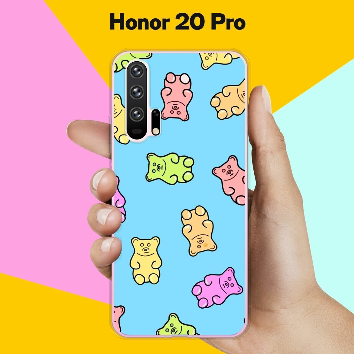 Силиконовый чехол на Honor 20 Pro Мишки / для Хонор 20 Про