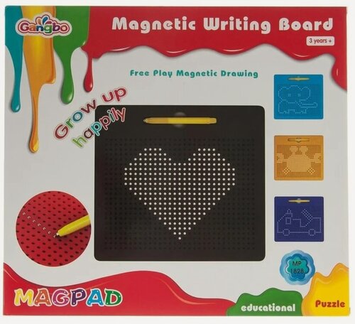 Изображение товара Магнитный планшет Magpad, 713 шариков, для рисования, настольный, черный