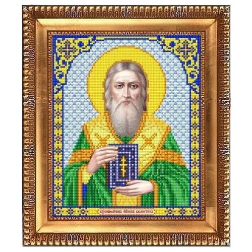 Рисунок на ткани бисером благовест арт.И-4195 Священномученик Валентин 20x24,5 см