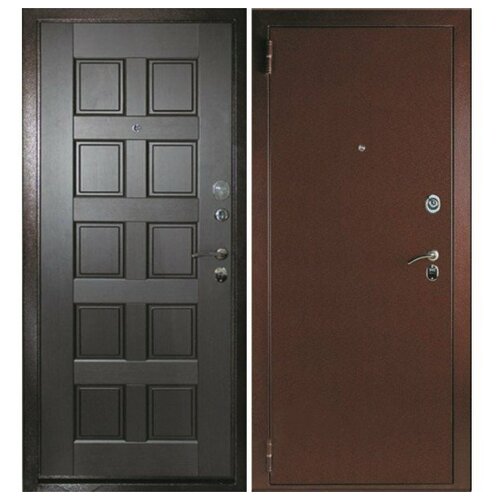 Фаворит металл 860 левая антик медь/СБ-02 сборная МДФ- панель (квадраты), 16 мм Венге темный Protector