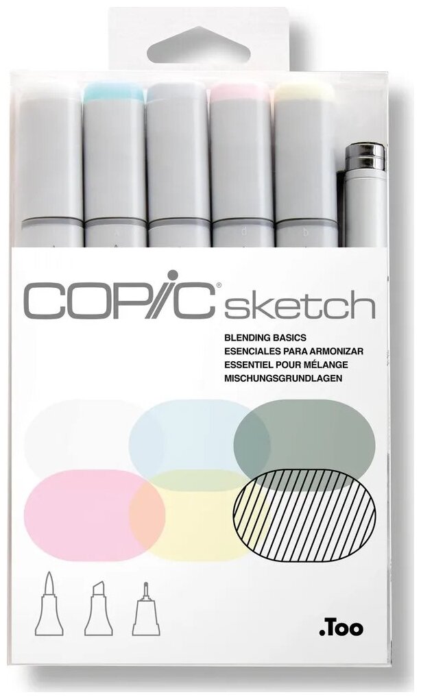 Набор маркеров COPIC sketch Blending Basic Set 2 (6 цв.)