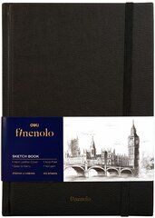 Блокнот для зарисовок Finenolo 160г/кв. м, твердая обложка, черный