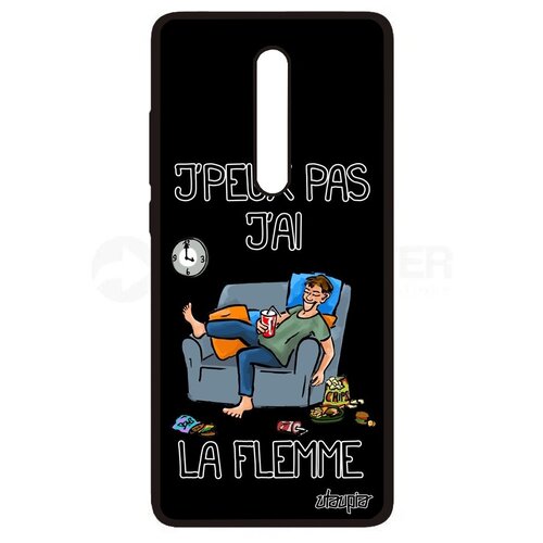 фото Ударопрочный чехол на телефон // xiaomi mi 9t // "не могу - мне лень!" надпись принт, utaupia, черный