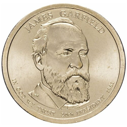 Монета 1 доллар Джеймс Гарфилд. Президенты. США. D, 2011 г. в. Состояние UNC (из мешка)