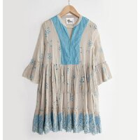 Платье женское в стиле бохо, 100% хлопок, Испания, ID: U4552V