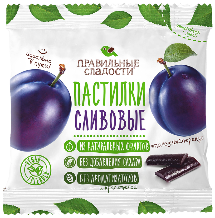 Пермская кондитерская фабрика. Правильные сладости. Пастилки Сливовые, 70 г, 3 шт - фотография № 6