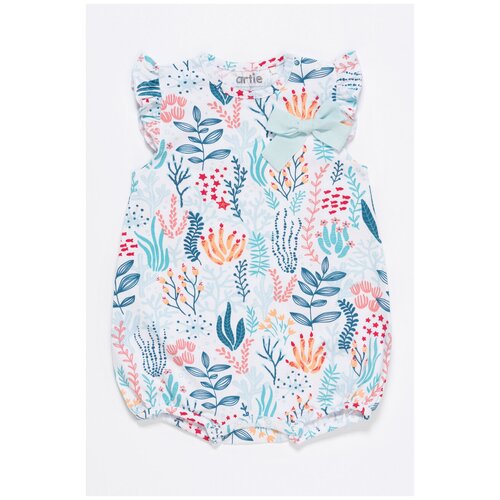 фото Хлопковый комбинезон-песочник на кнопках apes-678d мультиколор 62 artie