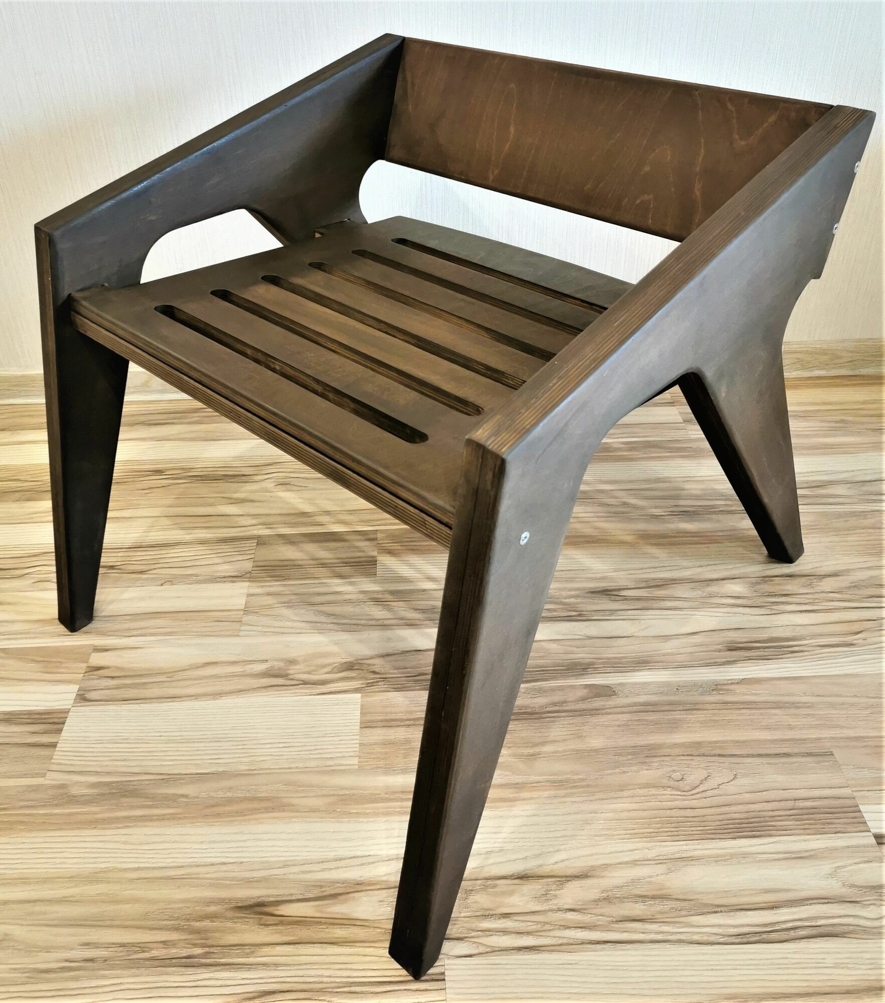 Кресло "Квадро" для дома и сада, темно-коричневый - фотография № 4