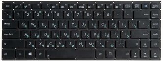 Клавиатура ZeepDeep для ноутбука Asus S400CA, S401U, S401A, S405CA, S405CB, S401CM, S451LA, S451LB, S451LM черная без рамки