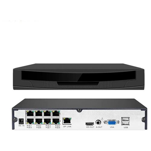 Цифровой IP видеорегистратор 8 каналов до 4K со встроенным POE коммутатором SECTEC ST-NVR5008N-POE 1249500₽