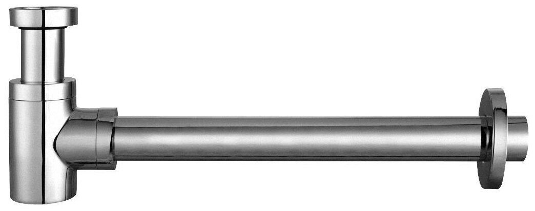 Сифон для раковины цилиндрический формы ELGHANSA WBT-512, цвет хром - фотография № 2