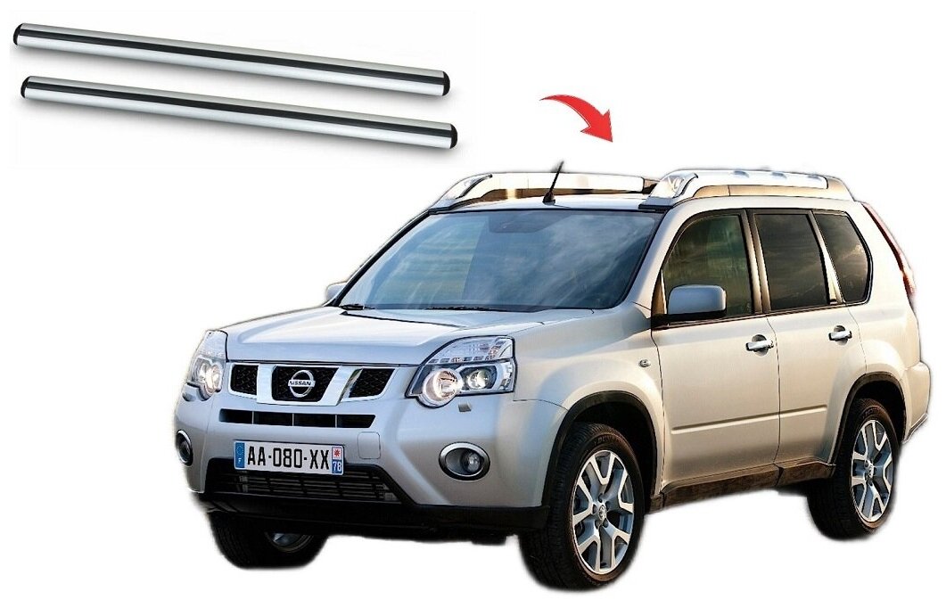 Багажник на крышу Nissan X-Trail T31 с фарами (люстра) — купить в  интернет-магазине по низкой цене на Яндекс Маркете