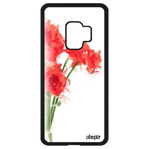 фото Противоударный чехол для смартфона // galaxy s9 // "цветы" стиль природа, utaupia, белый