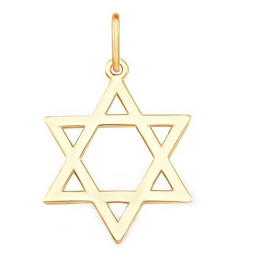 Подвеска, красное золото, 585 проба