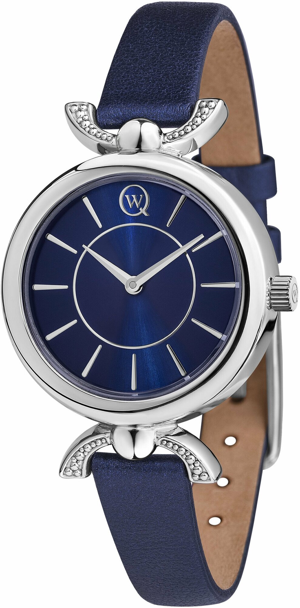 фото Серебряные кварцевые часы QWILL 6120.00.00.9.85A