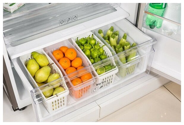 Контейнер для еды (3 шт.)/ Органайзер для хранения продуктов в холодильнике