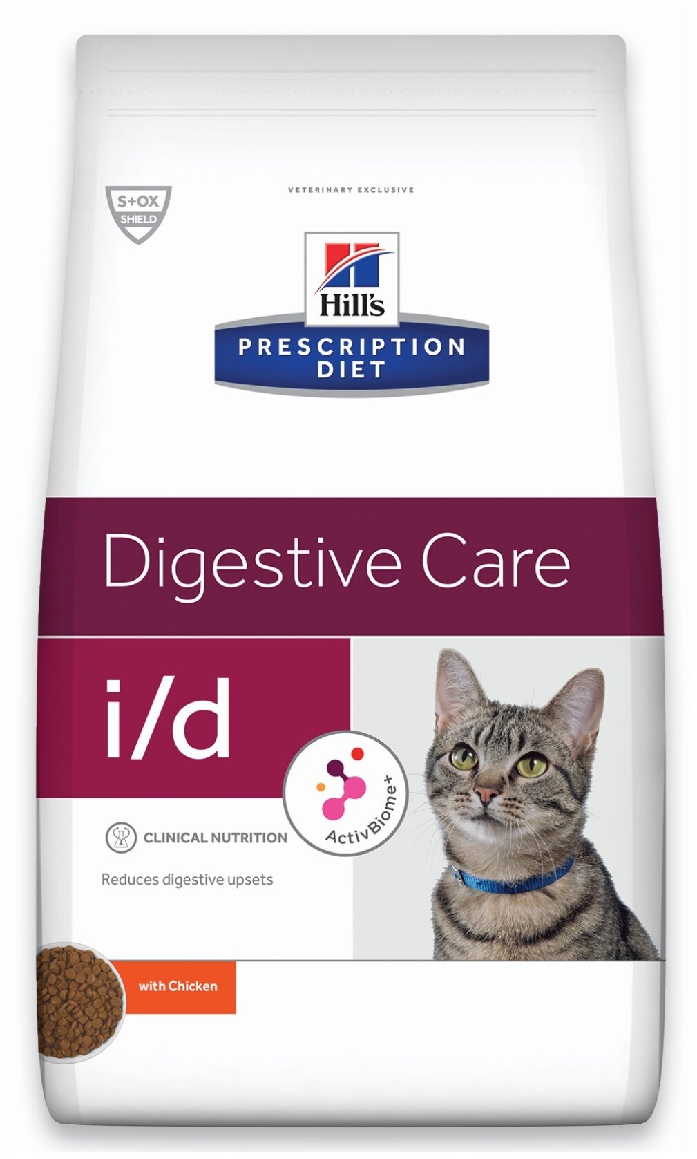 Сухой корм для кошек Hill's Prescription Diet i/d Digestive Care при расстройствах пищеварения жкт с курицей (кусочки в желе)