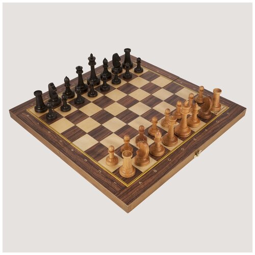 фото Шахматы "турнирные" бук. складные. 49х49 см woodgames