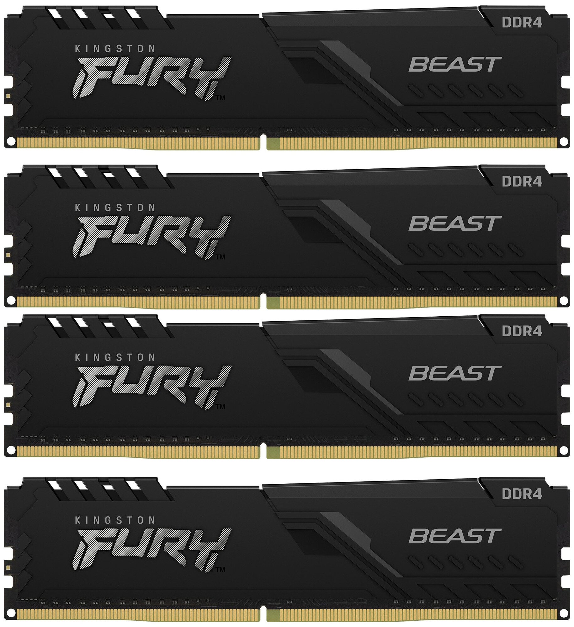 Оперативная память Kingston Fury Beast Black KF436C18BBK4/64