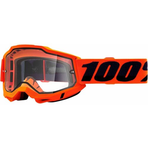 Очки 100% Accuri 2 Enduro Goggle Neon Orange / Clear Dual Lens (50015-00004)