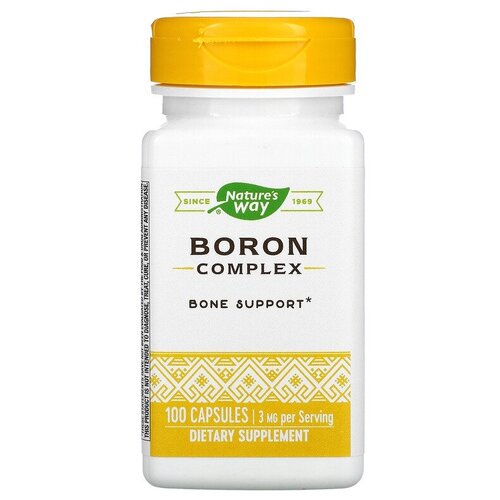 Капсулы Nature's Way Boron Complex, 80 г, 3 мг, 100 шт.
