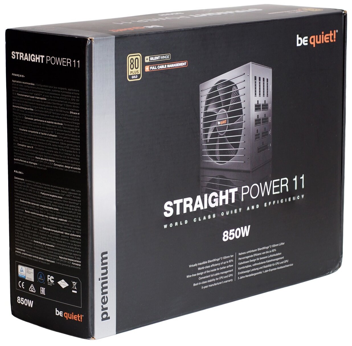 Блок питания BE QUIET! STRAIGHT POWER 11 850W Gold ATX BN284