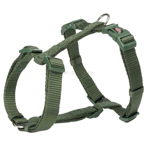 Шлейка Premium H-Harness, XS–S: 30–44 см/10 мм, цвет: лесной trixie premium шлейка xs–s 30–44 см 10 мм чёрный