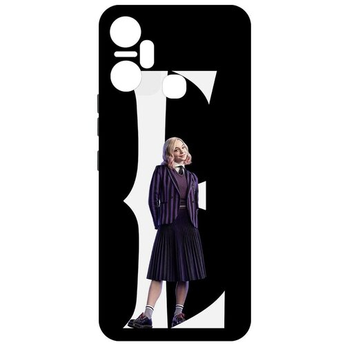 Чехол-накладка Krutoff Soft Case Уэнсдей Аддамс - Энид для INFINIX Smart 6 Plus черный