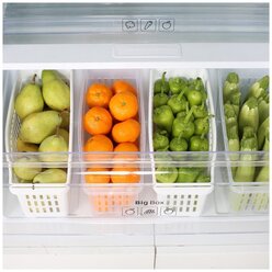 Контейнер для еды; Органайзер для хранения продуктов в холодильнике (4 шт.)