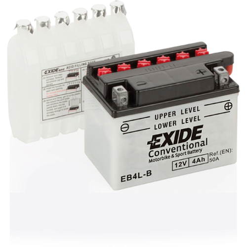 EXIDE Conventional EB4L-B 4 Ah 50 A (120x70x92) 120x70x92