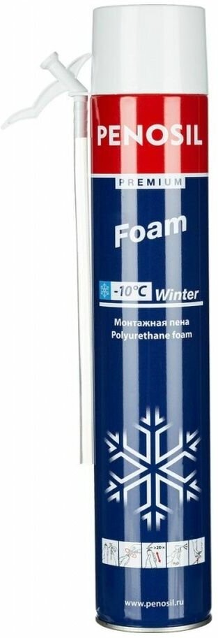 Пена монтажная Premium Foam WINTER 750мл Пеносил - фотография № 2
