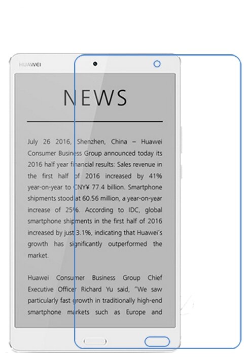 Неполноэкранная защитная пленка для Huawei MediaPad M3