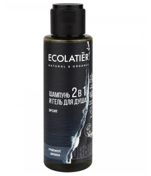 Ecolatier~Мужской гель - шампунь 2в1 с ароматом грейпфрута и вербены~Natural & Organic