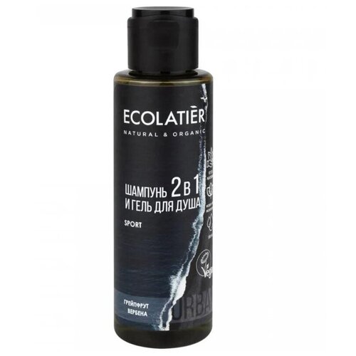 Ecolatier~Мужской гель - шампунь 2в1 с ароматом грейпфрута и вербены~Natural & Organic