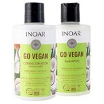 Inoar / Go Vegan: Hidratacion and Nutrition (кокос): шампунь и кондиционер, 2х300 мл - изображение