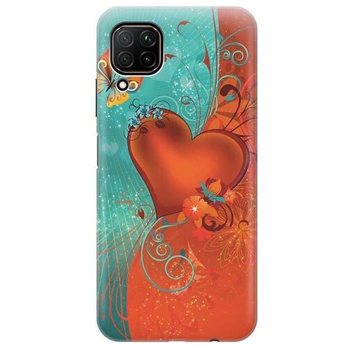 фото Ультратонкий силиконовый чехол-накладка для huawei p40 lite с принтом "сердце и бабочка" gosso