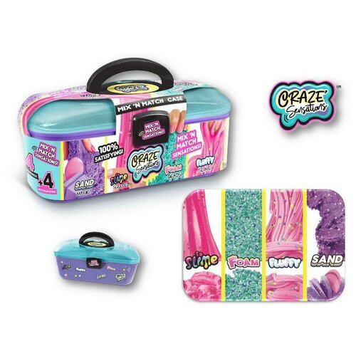 Canal Toys Mix & Match CRAZE SENSATIONS Невероятные эффекты в кейсе, 4 готовых слайма CCC004