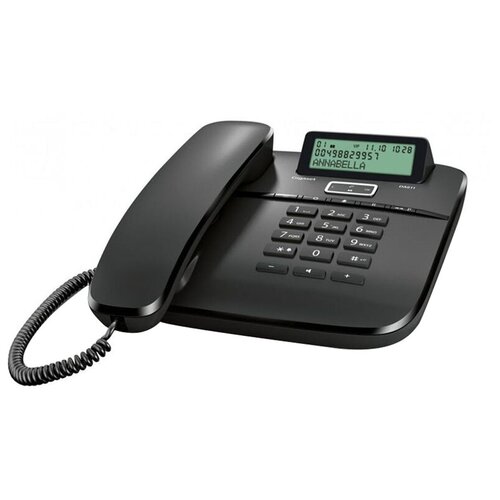 фото Телефоны телефон проводной gigaset da611, жк дисплей, 100 номеров, черный