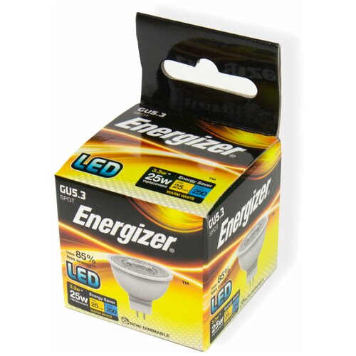 Светодиодные лампы Energizer GU 5.3 SPOT теплый белый свет 25W