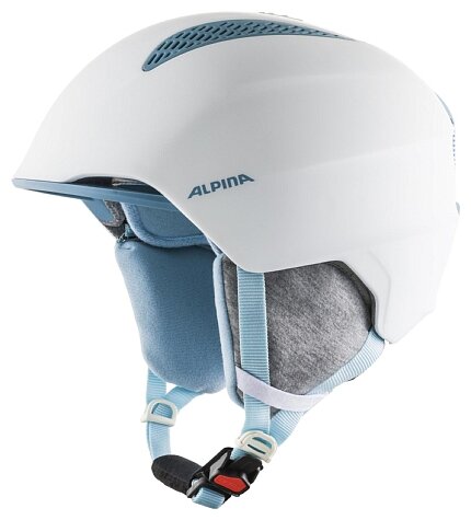 Шлем детский ALPINA Grand Jr White-Skyblue Matt (см:54-57)