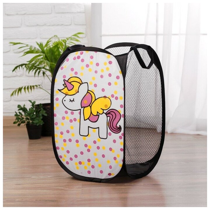 фото Корзина для игрушек "Единорог"