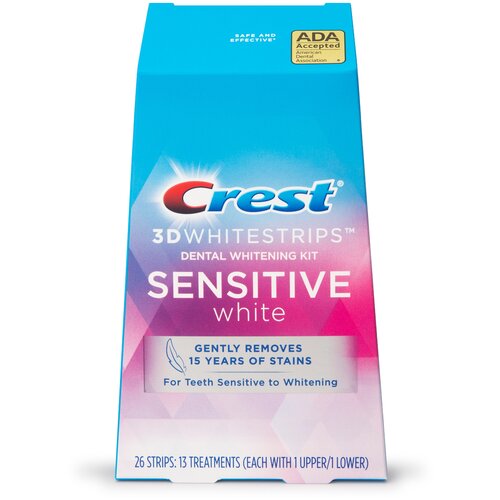 Отбеливающие полоски Crest 3D Whitestrips Sensitive White