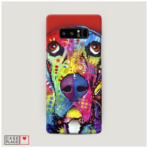 фото Чехол пластиковый samsung galaxy note 8 пес арт case place