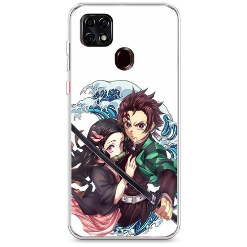 фото Силиконовый чехол "нэдзуко и тандзиро" на zte zte blade 20 smart / зте блейд 20 смарт case place