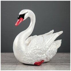 Копилка "Лебедь", белая, 23 см