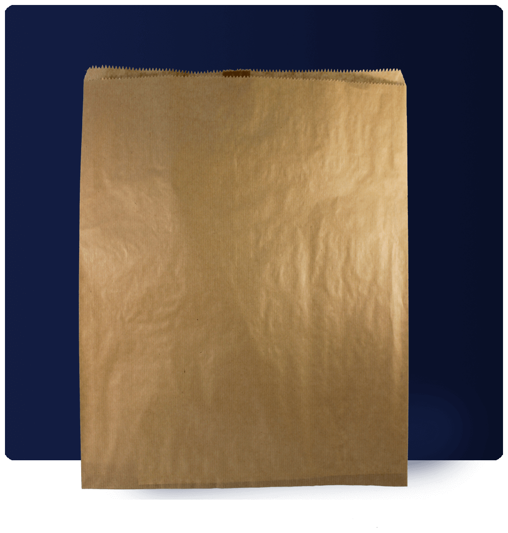 Пакет бумажный упаковочный 35х45 см (200 шт) без складки крафт (40 гр/м2).